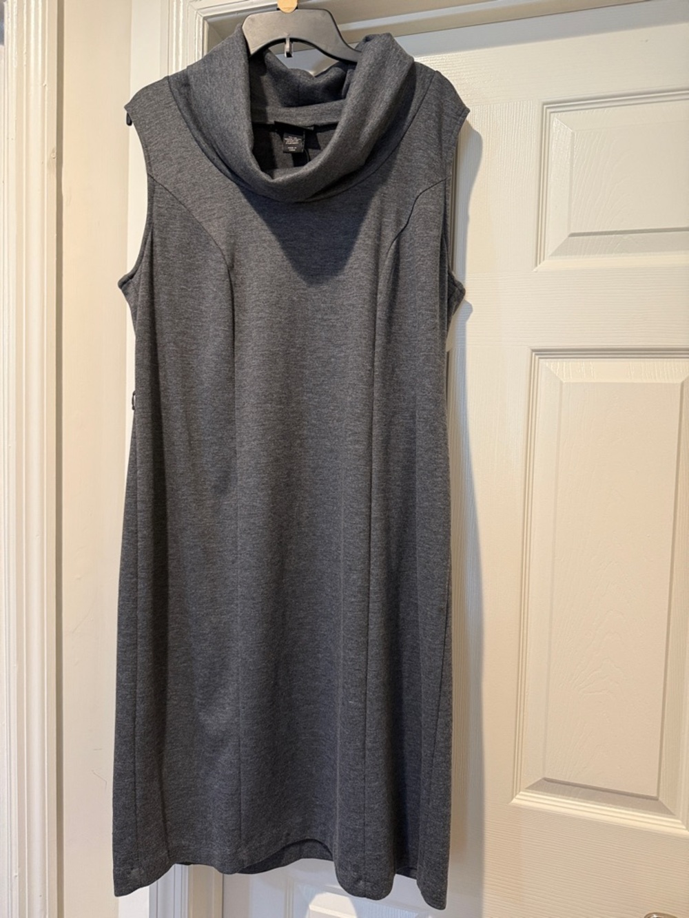 NWT Jersey Knit Sleeveless Cowl Neck Work Office Dress 14/16 Career Lady Boss